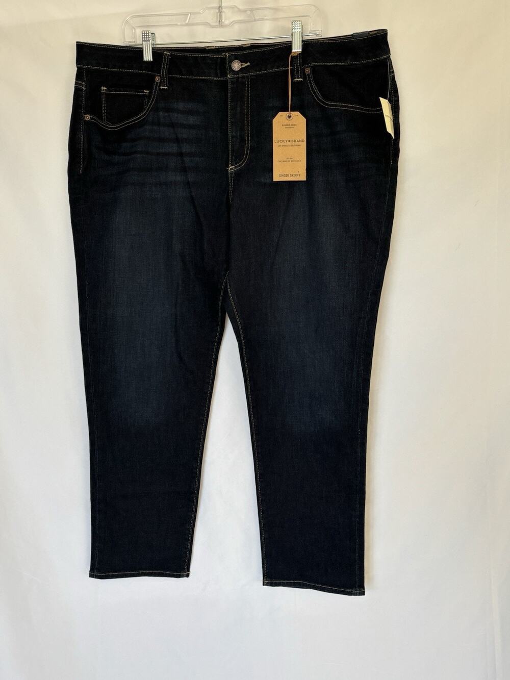 Lucky Brand Ginger Skinny Womens Jeans Blue Size Plus 20W Denim Pockets